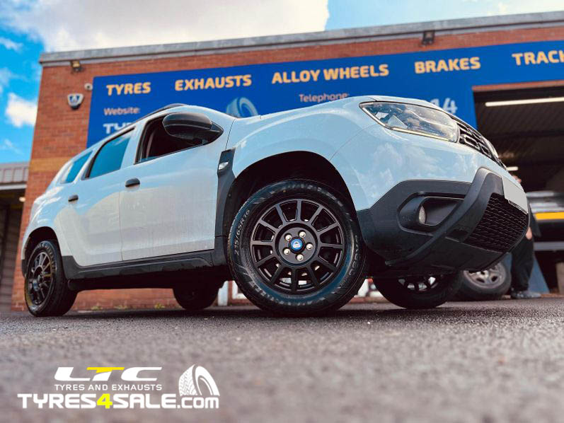 Dacia Duster Alloy Wheels Romac Stealth Satin Black 16" available at LTC Tyres and Exhausts