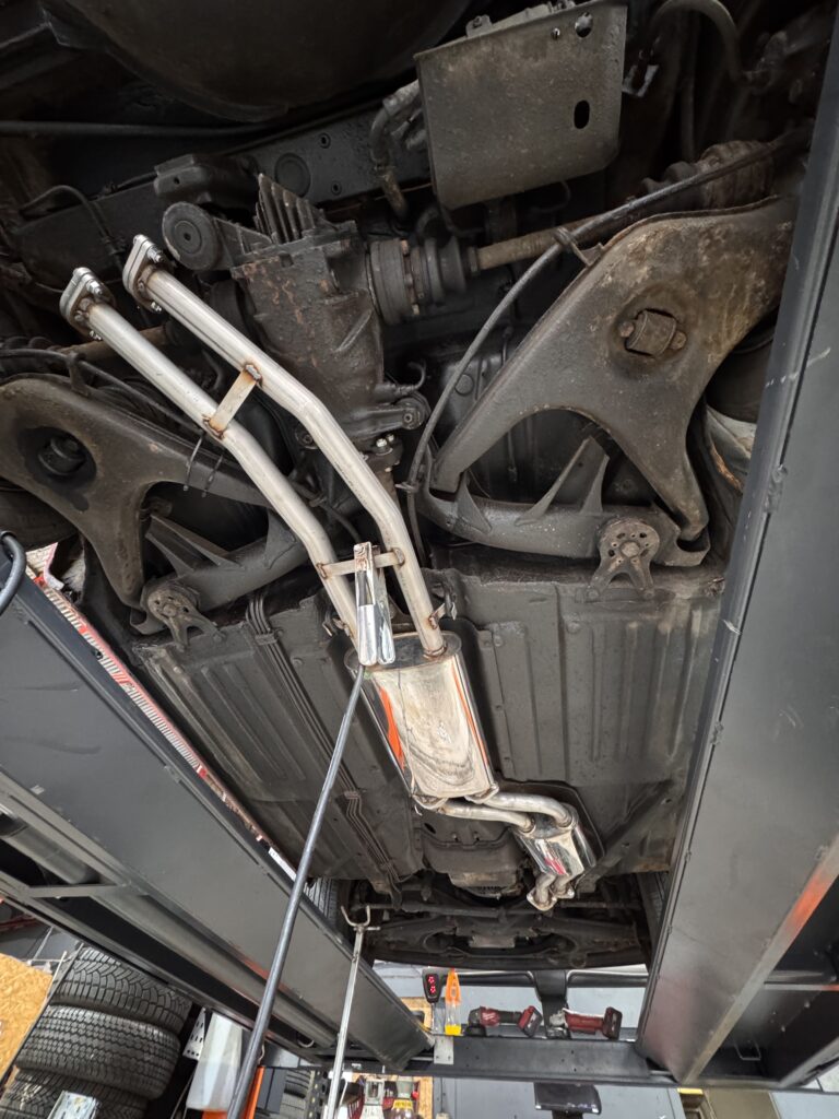 Custom-built replacement dual middle exhaust section by LTC