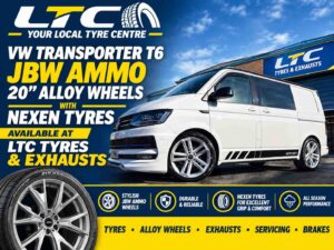 VW T6 JBW Ammo Silver Alloy Wheels 20″ with Nexen NFERA SU1 Tyres