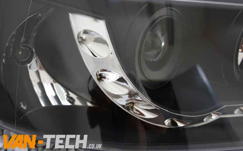 VW-T5-Headlights-DRL-LED-Audi-Style-2003-2010-phl90465 VW Transporter T5 Headlights Black DRL LED Audi Style 2003-2010